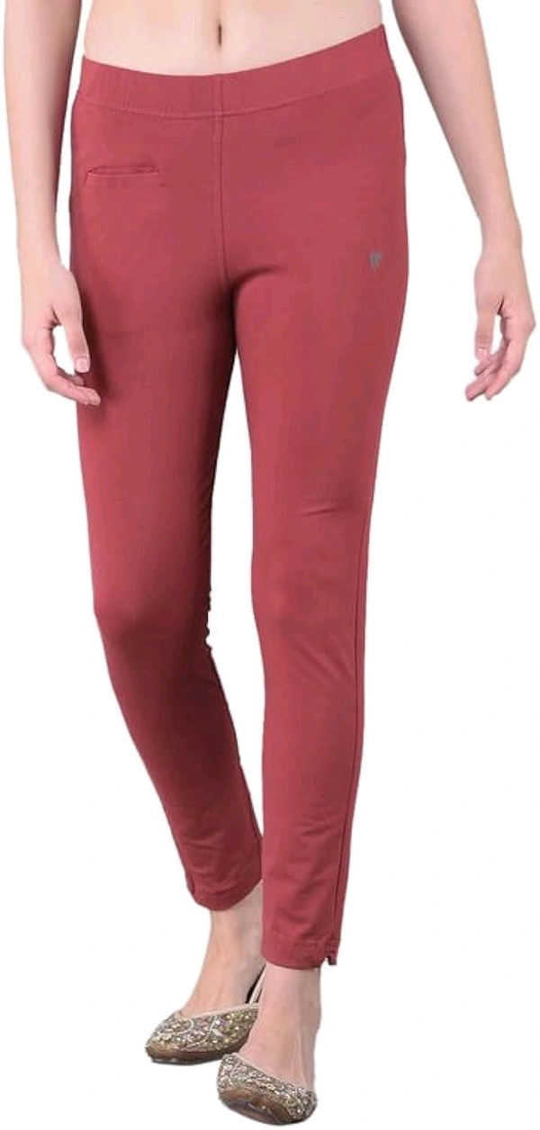 Comfort Lady KURTI PANTS | Comfort Lady Women's Cotton Blend Regular Fit for Casual,Formal and Daily Use Kurti Pants with Front Mobile Pocket  - FREE, MAROON