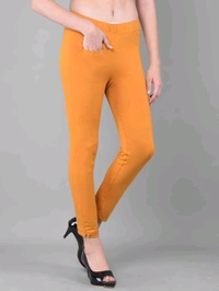 Comfort Lady KURTI PANTS | Comfort Lady Women's Cotton Blend Regular Fit for Casual,Formal and Daily Use Kurti Pants with Front Mobile Pocket  - FREE, Musterd Yellow