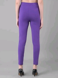 Comfort Lady KURTI PANTS | Comfort Lady Women's Cotton Blend Regular Fit for Casual,Formal and Daily Use Kurti Pants with Front Mobile Pocket  - FREE, Purple