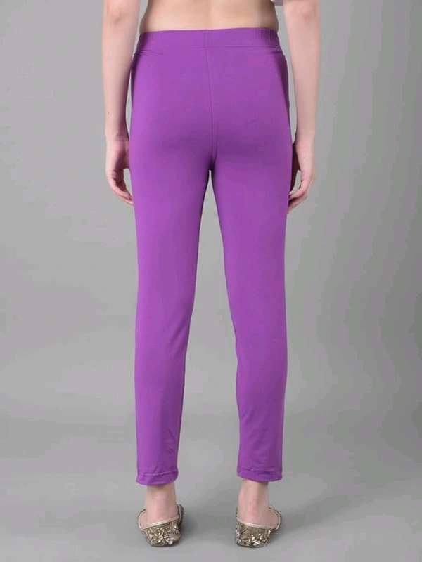 Comfort Lady KURTI PANTS | Comfort Lady Women's Cotton Blend Regular Fit for Casual,Formal and Daily Use Kurti Pants with Front Mobile Pocket  - FREE, Light Purple