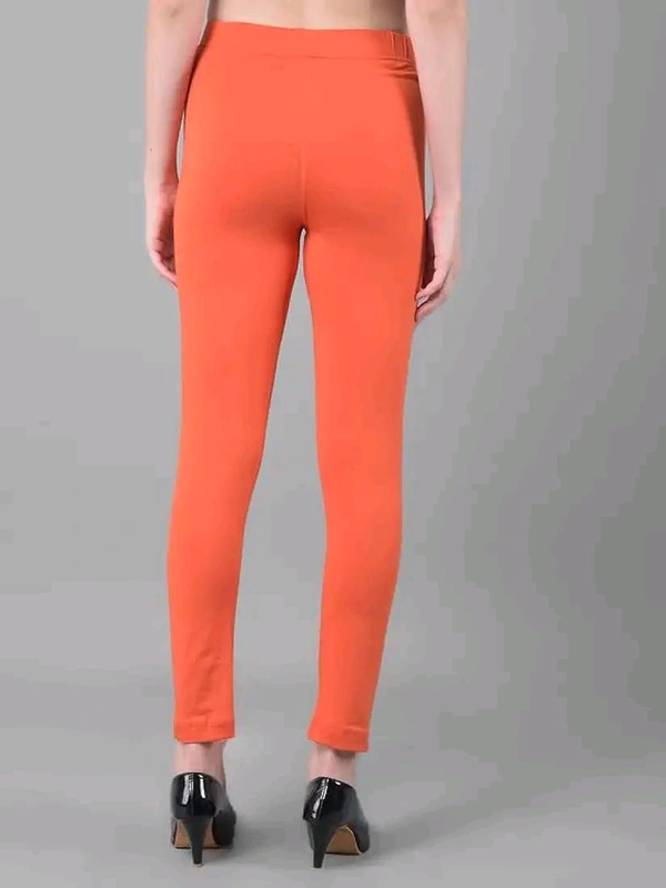 Comfort Lady KURTI PANTS | Comfort Lady Women's Cotton Blend Regular Fit for Casual,Formal and Daily Use Kurti Pants with Front Mobile Pocket  - FREE, DarkOrange