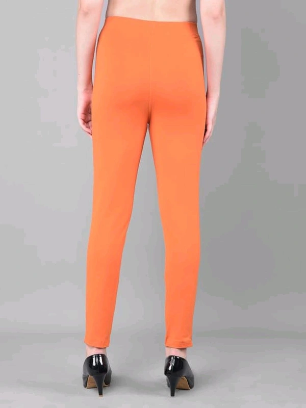 Comfort Lady KURTI PANTS | Comfort Lady Women's Cotton Blend Regular Fit for Casual,Formal and Daily Use Kurti Pants with Front Mobile Pocket  - FREE, Orange