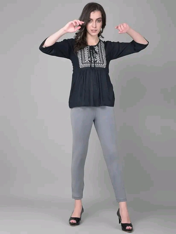 Comfort Lady KURTI PANTS | Comfort Lady Women's Cotton Blend Regular Fit for Casual,Formal and Daily Use Kurti Pants with Front Mobile Pocket  - FREE, Gray