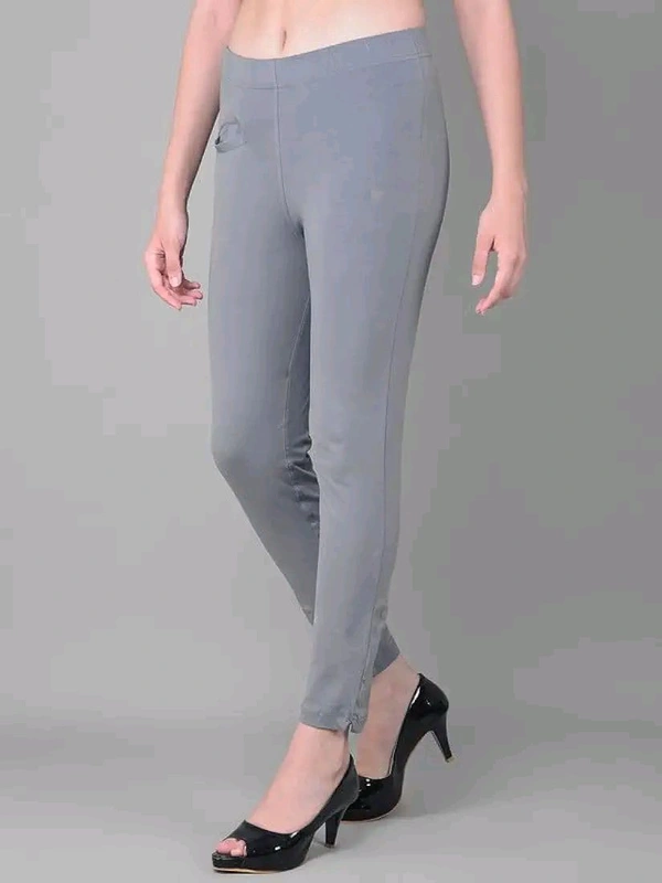 Comfort Lady KURTI PANTS | Comfort Lady Women's Cotton Blend Regular Fit for Casual,Formal and Daily Use Kurti Pants with Front Mobile Pocket  - FREE, Gray