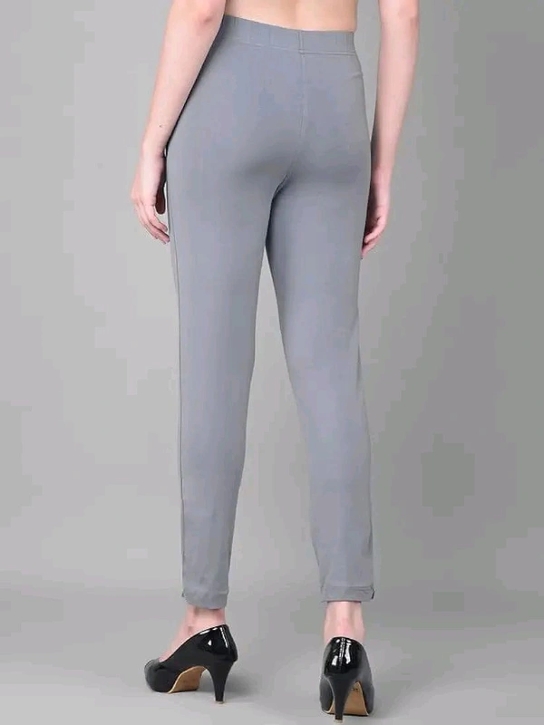 Comfort Lady KURTI PANTS | Comfort Lady Women's Cotton Blend Regular Fit for Casual,Formal and Daily Use Kurti Pants with Front Mobile Pocket  - FREE, Gray