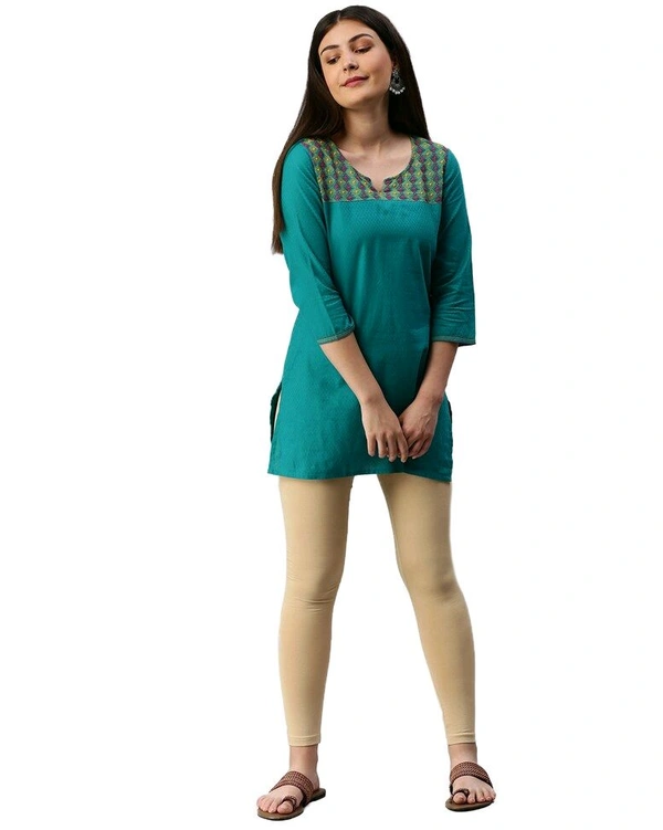 Cotton Lycra Ankle Length Leggings  - 2XL, SKiN