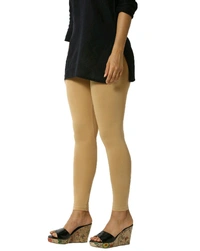 Cotton Lycra Ankle Length Leggings  - 2XL, Dark SKiN