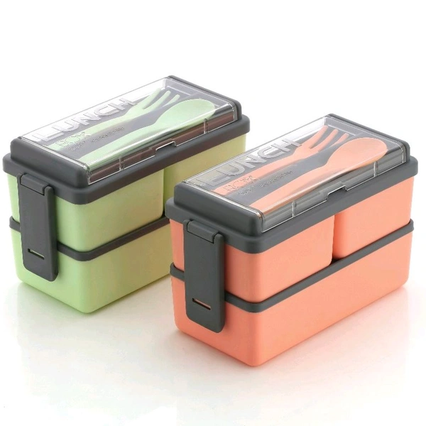 Two Layer Lunch Box 1PC (BX108)