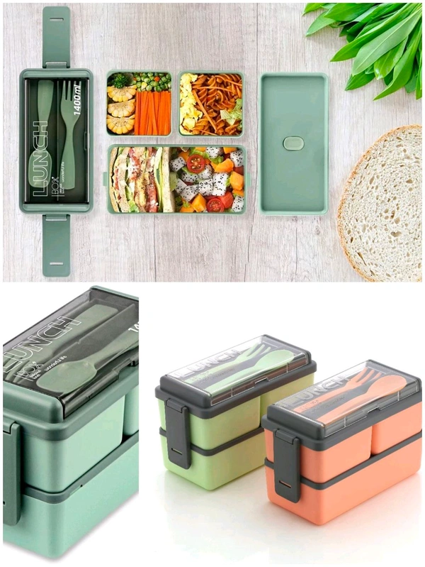 Two Layer Lunch Box 1PC (BX108)