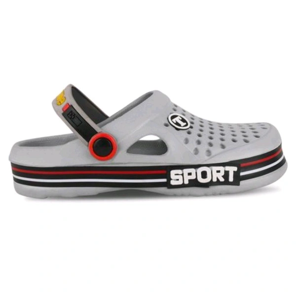 Mens Stylish Slider Clogs  - Grey, 6