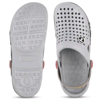 Mens Stylish Slider Clogs  - Grey, 8