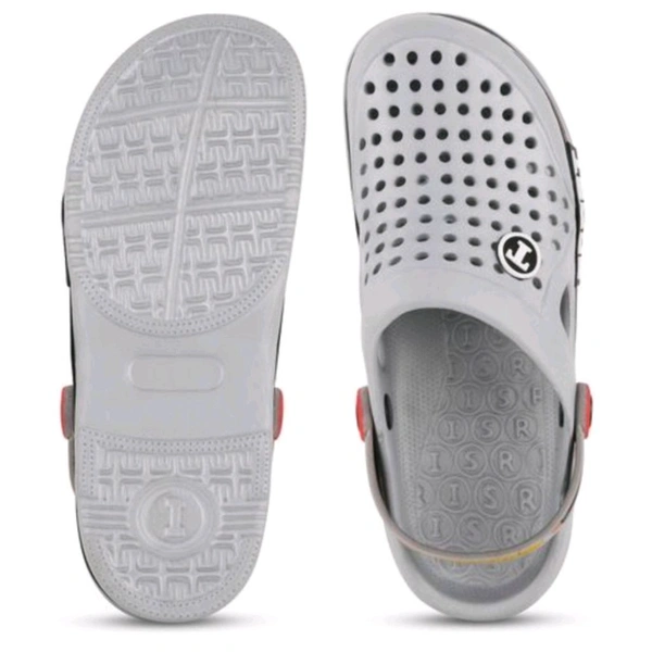 Mens Stylish Slider Clogs  - Grey, 8
