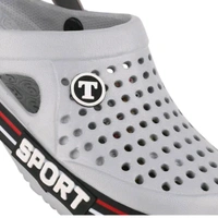 Mens Stylish Slider Clogs  - Grey, 9
