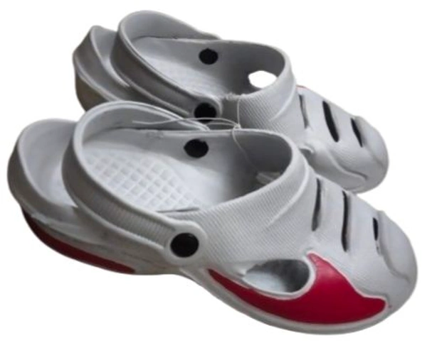 Mens Stylish Durable And Light Weight Clogs Sandal  - 8, Light Grey