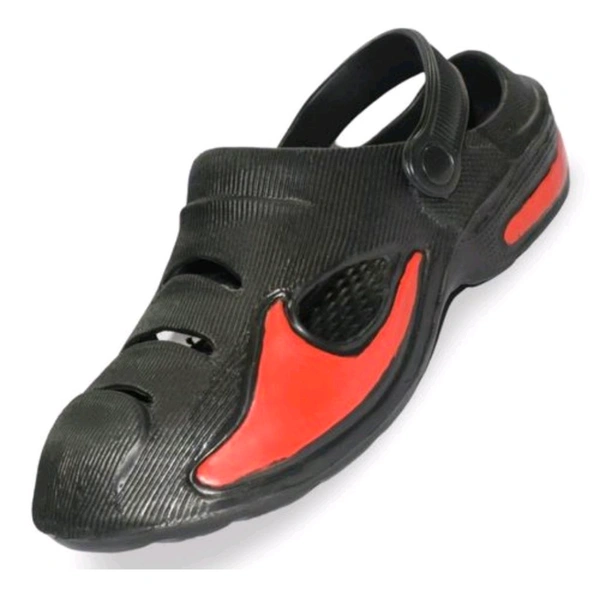 Mens Stylish Durable And Light Weight Clogs Sandal  - 7, Black
