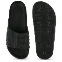 Mens Stylish Slippers Black - 8, Black