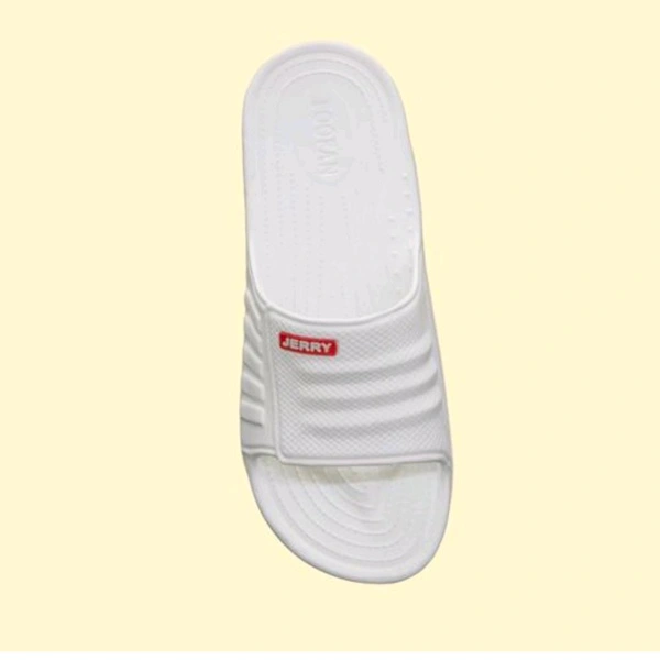 Men's Stylish Slippers White  - 8, White