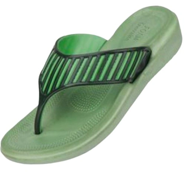 Stylish Women Girls Ladies Slippers Green  - 7