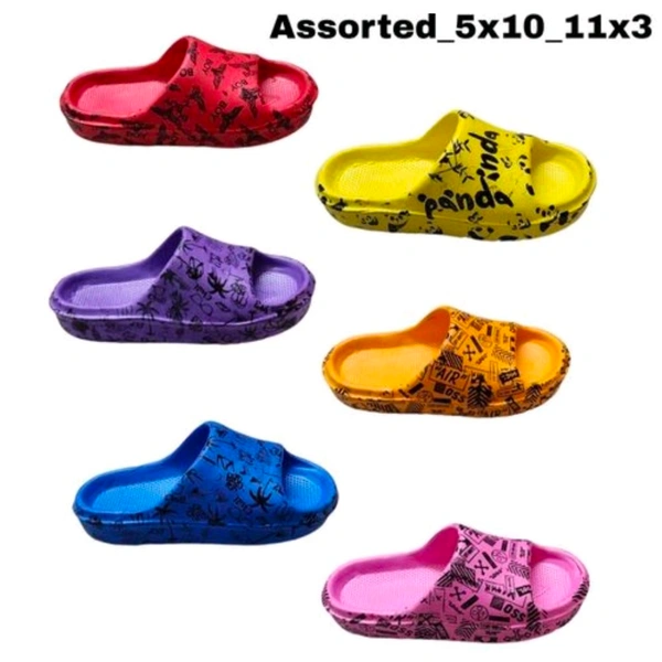 Trendy Kids Girls Boys Flip Flops Multicolour  - Dark Blue, 9 (28)