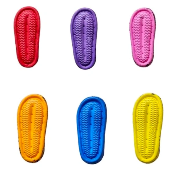 Trendy Kids Girls Boys Flip Flops Multicolour  - Red, 6 (25)