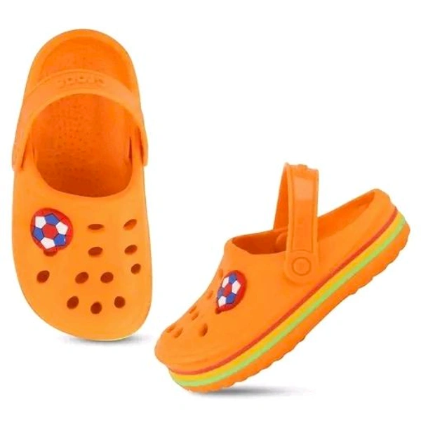 Kids Beautiful Kids Sandal Clogs Shoes  - Orange, 9 (28)
