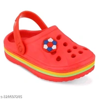 Kids Beautiful Kids Sandal Clogs Shoes  - Red, 9 (28)