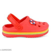 Kids Beautiful Kids Sandal Clogs Shoes  - Red, 9 (28)