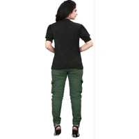 Women's Western Wear Fancy Tops Black - XL