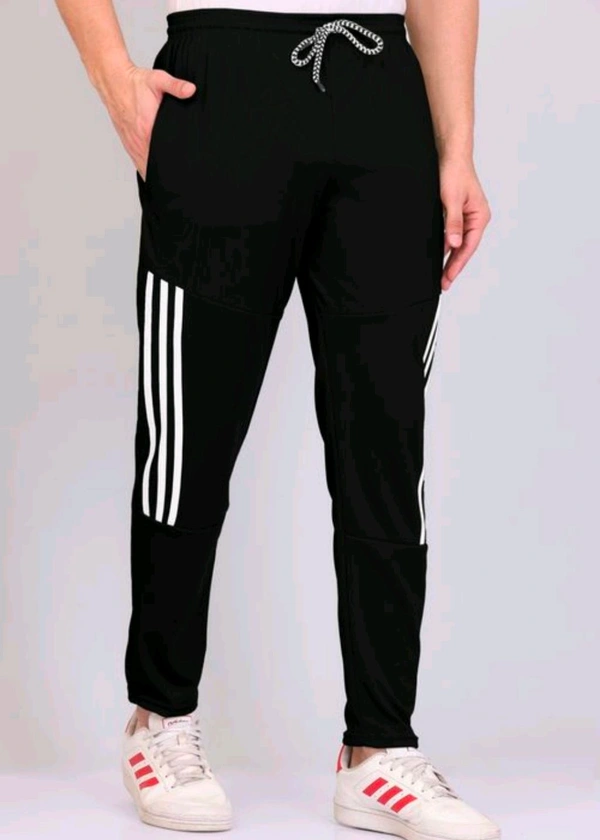 Mens Track Pants Black - S
