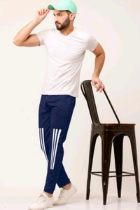 Mens Track Pants Nevy Blue  - L