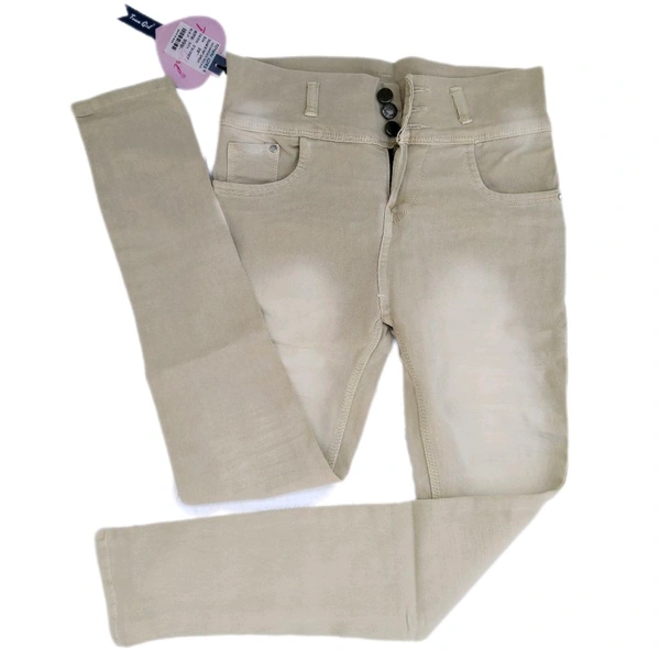 Town Girls  Girls & Women Ankle Length Stylish Jeans Skin  - 30