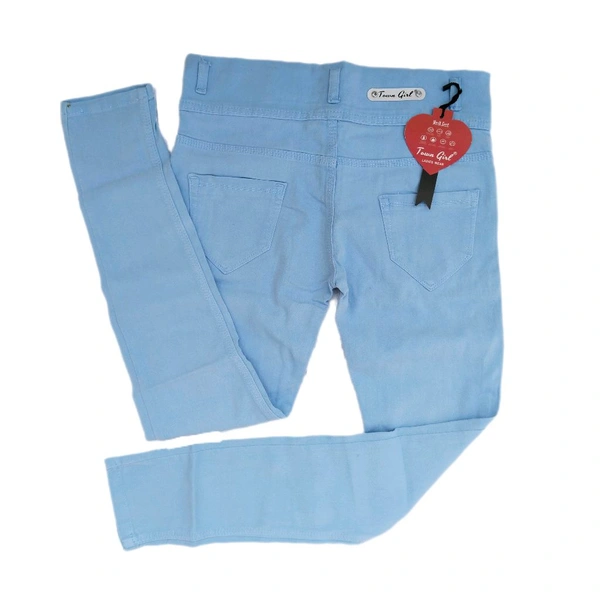 Town Girls  Girls & Women Ankle Length Stylish Jeans Light Blue  - 28
