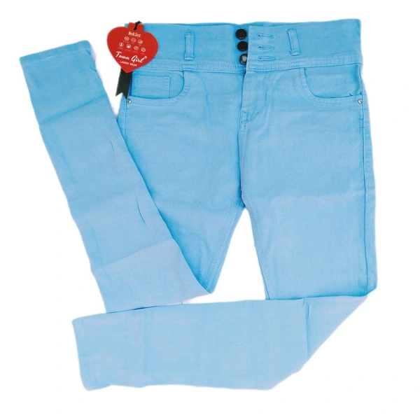 Town Girls  Girls & Women Ankle Length Stylish Jeans Light Blue  - 30