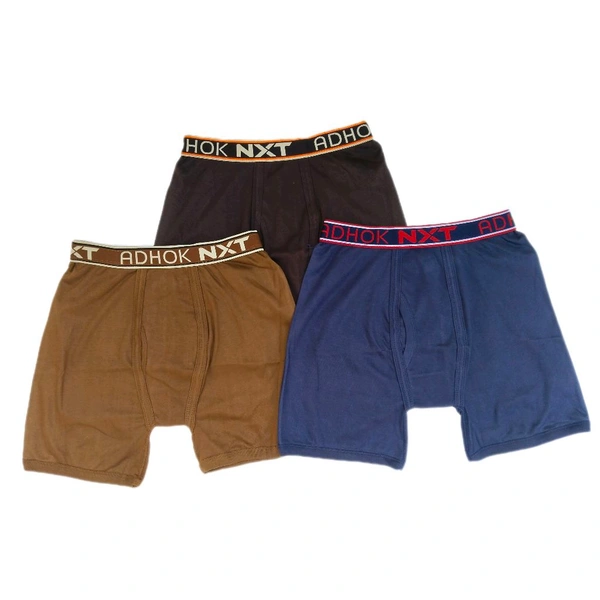 ADHOK NXT Men's Multicolour CD Trunk ( Pack Of 3) - 100 (40)