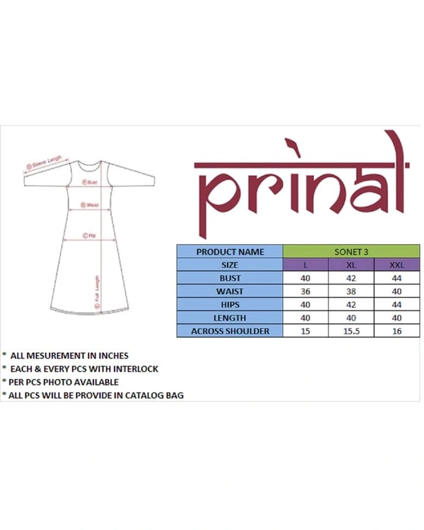 PRINAL Rayon Embellished Straight Kurta 101 cm Length Stylish Round Neck Half Sleeve Womens Kurtis Mehedi (BX701006) - XXL