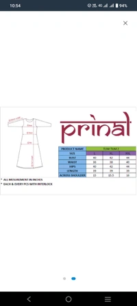 PRINAL  Jacquard Embroidered Straight Kurta Green (BX71402) - XXL