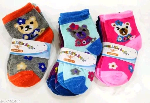 Kids Socks 7 Years To 13 Years (Pack Of 3)