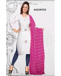 Net Stripes Dupatta Maroon 2.10 meters 