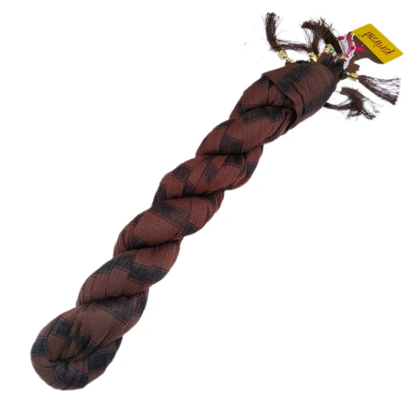 Net Stripes Dupatta Coffee 2.10 meters 