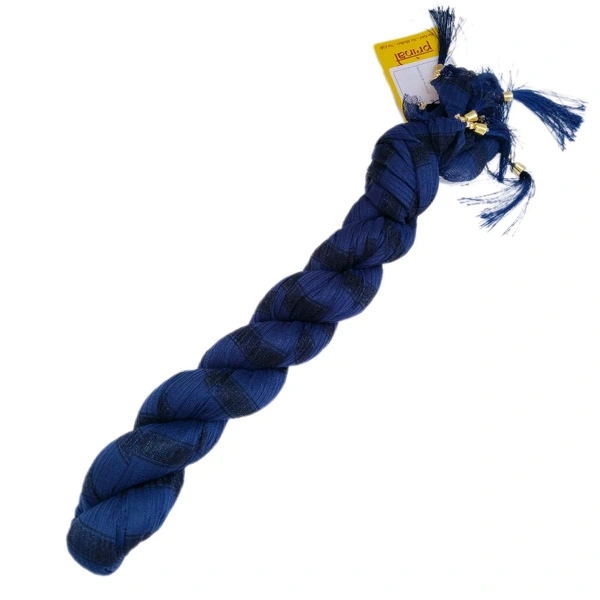 Net Stripes Dupatta Nevy Blue 2.10 meters 