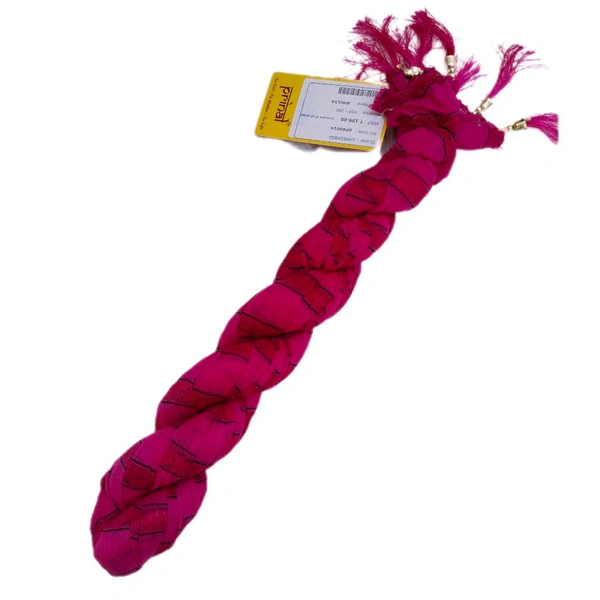 Net Stripes Dupatta Pink 2.10 meters 