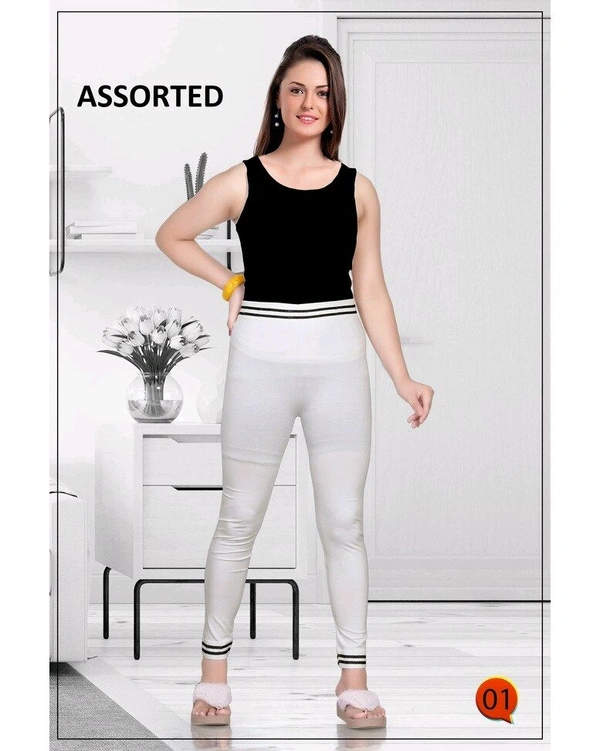 Stretch Skinny Fit Jeggings White 