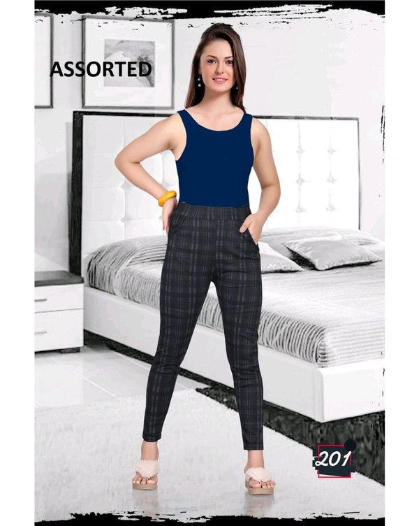 Stretch Slim Fit Pants Black (201)