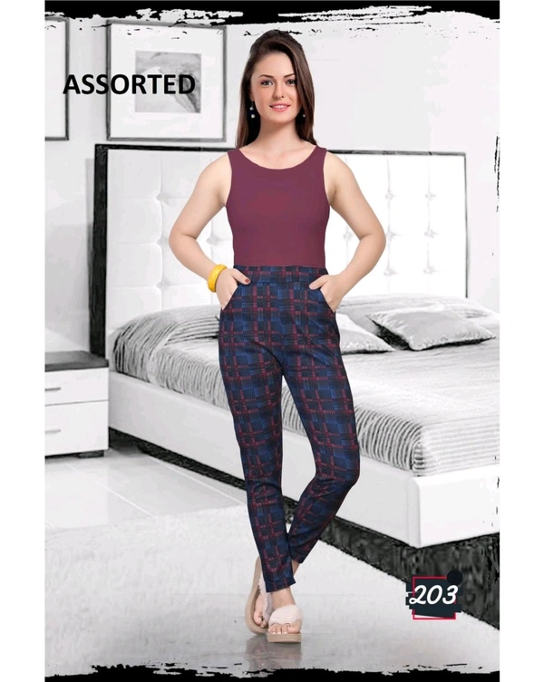 Stretch Slim Fit Pants Black (203)