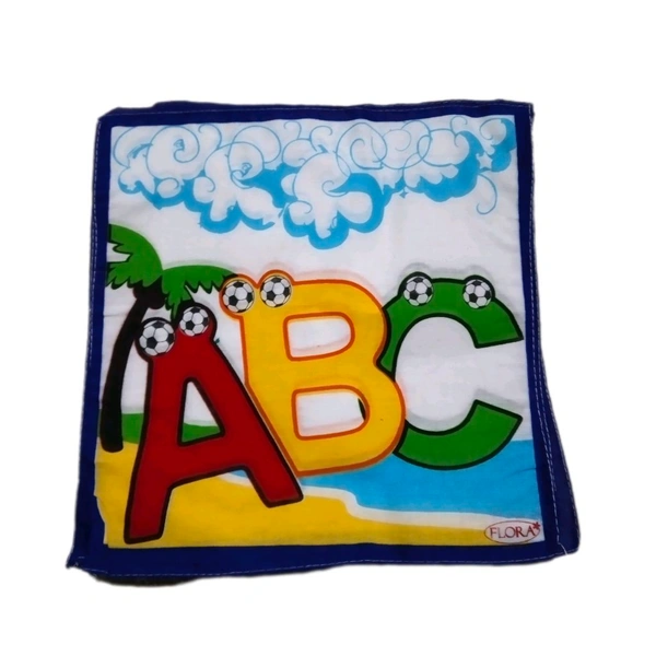 ABC Hand Rumal Handkerchief  - Blue, Free