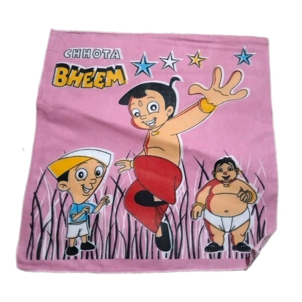 Chotta Bhem Hand Rumaal Handkerchief Baby Pink
