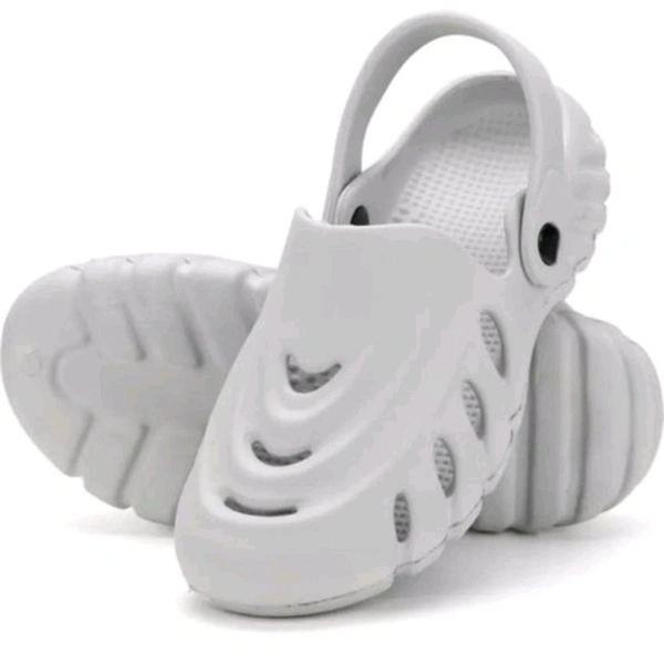Mens And Boys Clogs Grey , મેન્સ અને બોયઝ ક્લોગસ ગ્રે  - 4 ( 8 Year)