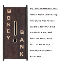 1 Lakh Wooden Money Piggy Bank For Kids/ Housewife