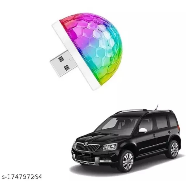 Car Interior USB Disco Magic LED Flash Light Comparable to All Vehicle