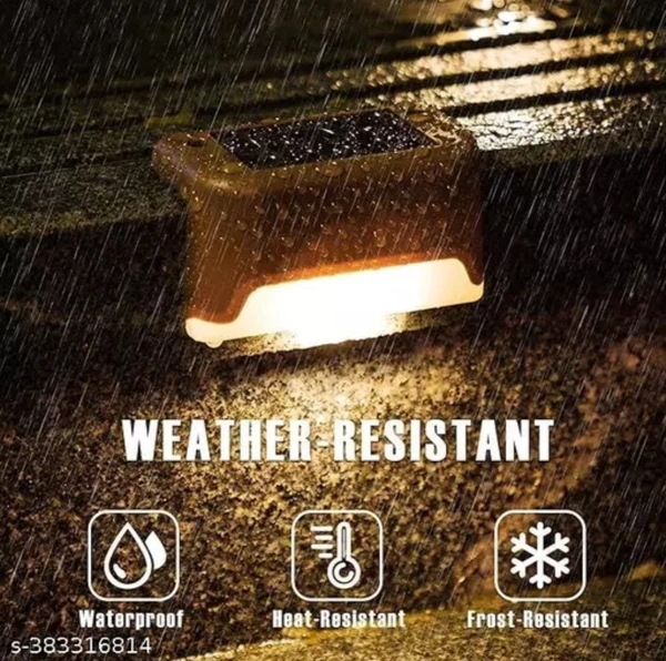 Plastic Solar Step Light Outdoor Led Solar Powered Deck Light Waterproof